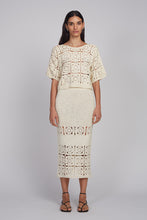 Load image into Gallery viewer, JANA CROCHET SKIRT | IVORY
