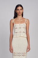 IOLA CROCHET TOP | IVORY