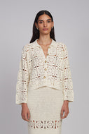 TASHA CROP JACKET | IVORY