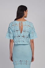 Load image into Gallery viewer, ARDEN CROCHET TOP | SKYE BLUE
