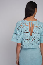 Load image into Gallery viewer, ARDEN CROCHET TOP | SKYE BLUE

