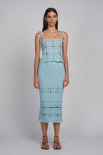 Load image into Gallery viewer, IOLA CROCHET TOP | SKYE BLUE
