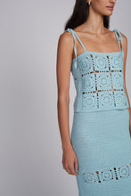 Load image into Gallery viewer, IOLA CROCHET TOP | SKYE BLUE
