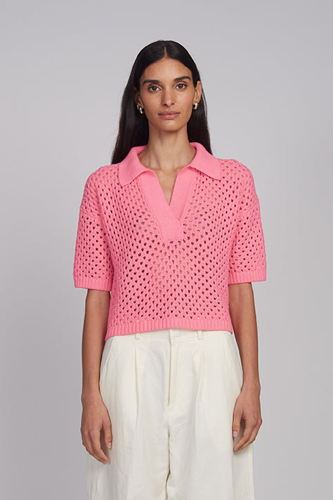 NINA POLO | TAFFY PINK – Eleven Six Knits