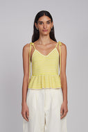 MALI STRIPE CAMI | IVORY/LIMONE STRIPE
