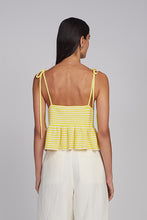 Load image into Gallery viewer, MALI STRIPE CAMI | IVORY/LIMONE STRIPE
