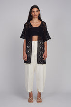 Load image into Gallery viewer, VIOLET CROCHET COVER UP | BLACK
