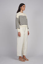 Load image into Gallery viewer, LAYLA STRIPE SWEATER | IVORY + NAVY
