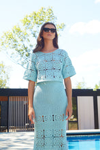 Load image into Gallery viewer, JANA CROCHET SKIRT | SKYE BLUE
