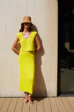 Load image into Gallery viewer, ZARIA CROCHET TOP | IVORY W/ BLACK TIPPING
