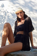 Load image into Gallery viewer, VIOLET CROCHET COVER UP | BLACK
