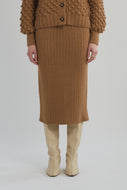 PIA TUBE SKIRT | RICH CAMEL