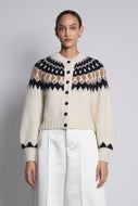 STARLA CARDI | IVORY/BLACK/CAMEL COMBO