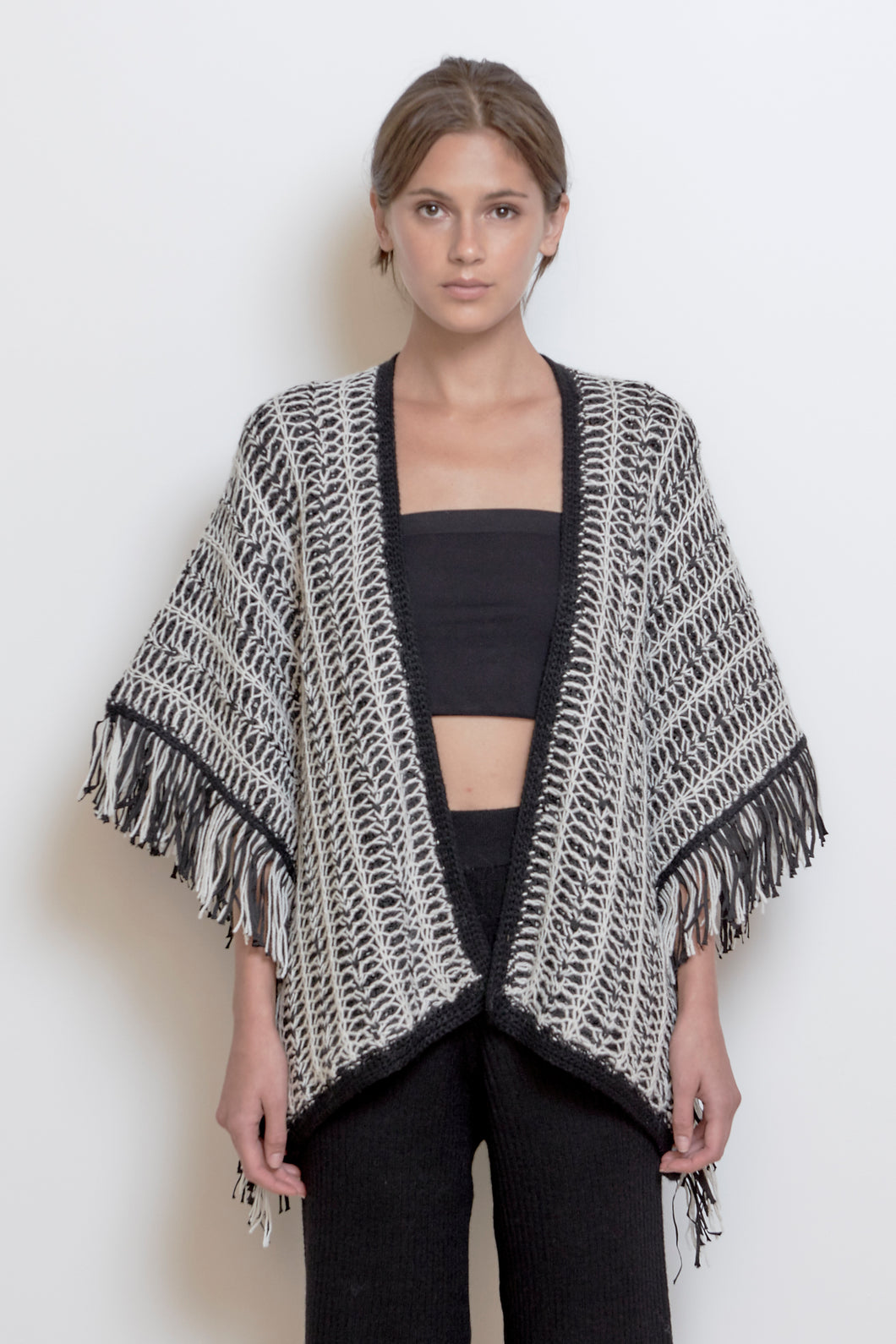 YELKA FRINGE PONCHO | IG ARCHIVE SALE | ONE OF A KIND | ONE SIZE