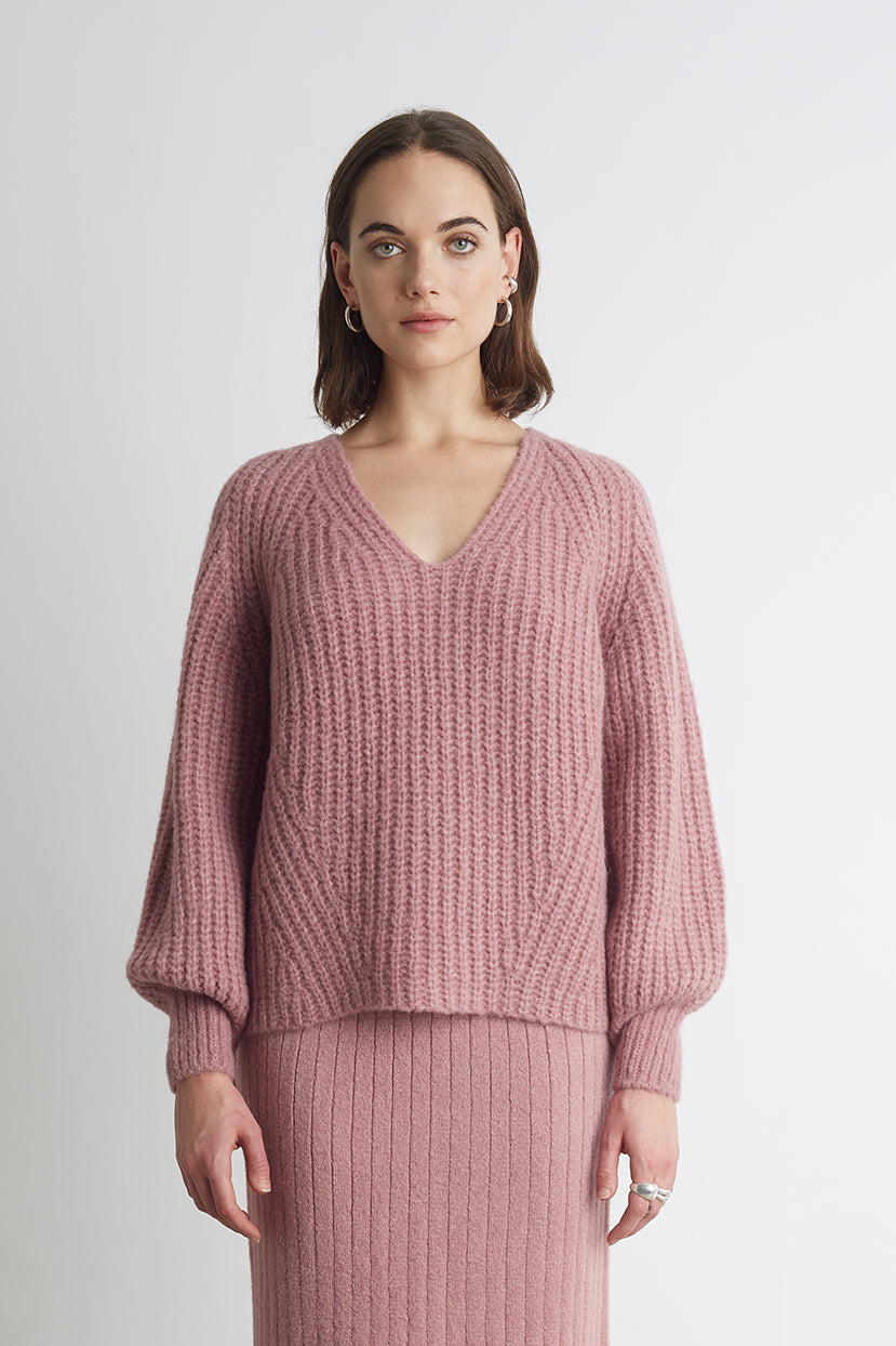 TESS SWEATER | MINERAL PINK