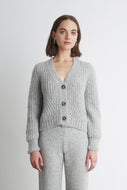 SARA CARDI | PALE GREY MELANGE