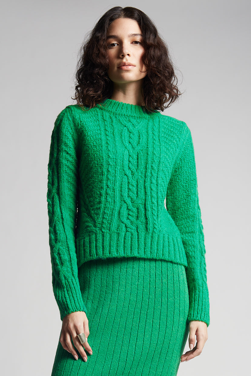 CARLY SWEATER | EMERALD