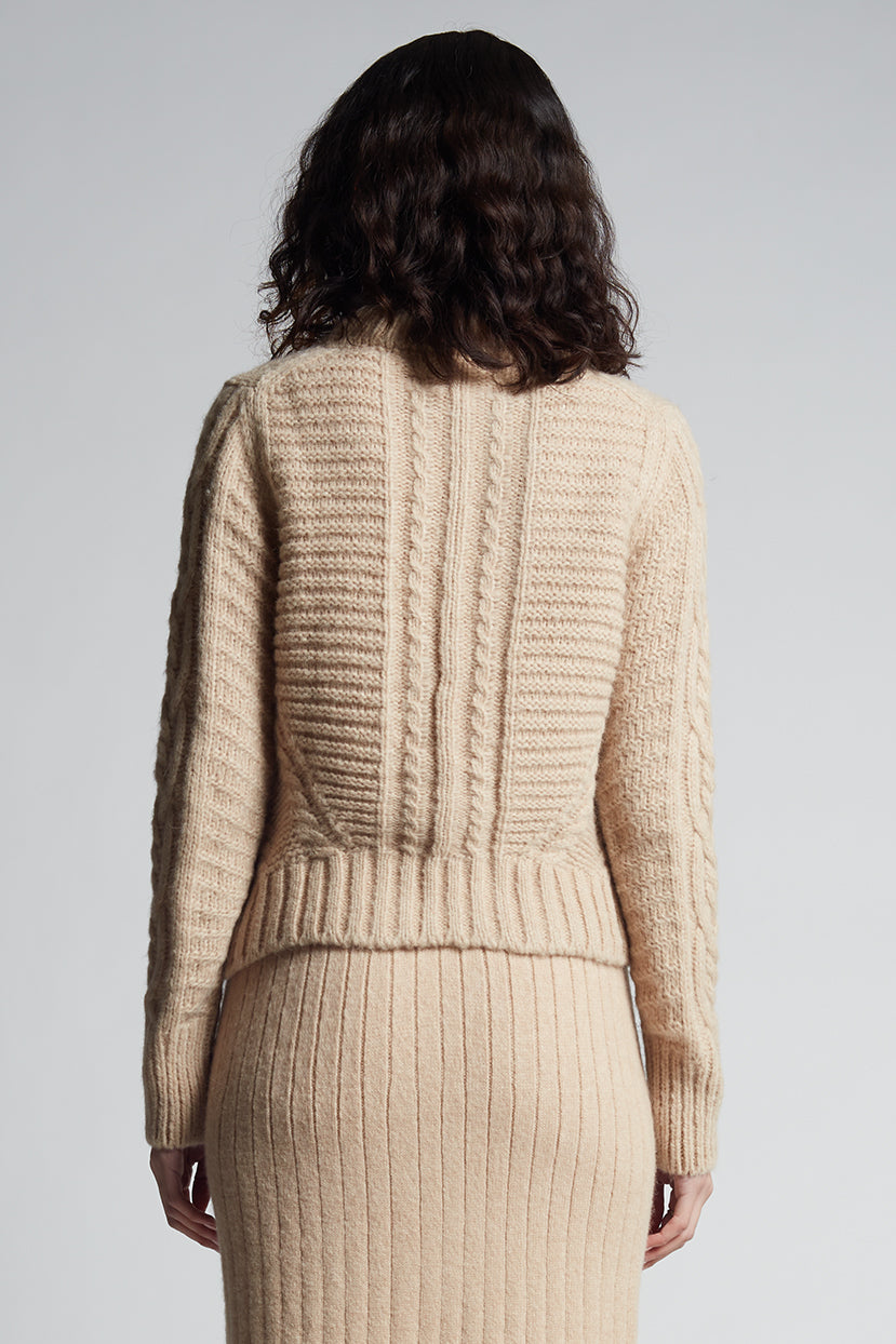 CARLY SWEATER | PALE CAMEL – Eleven Six Knits