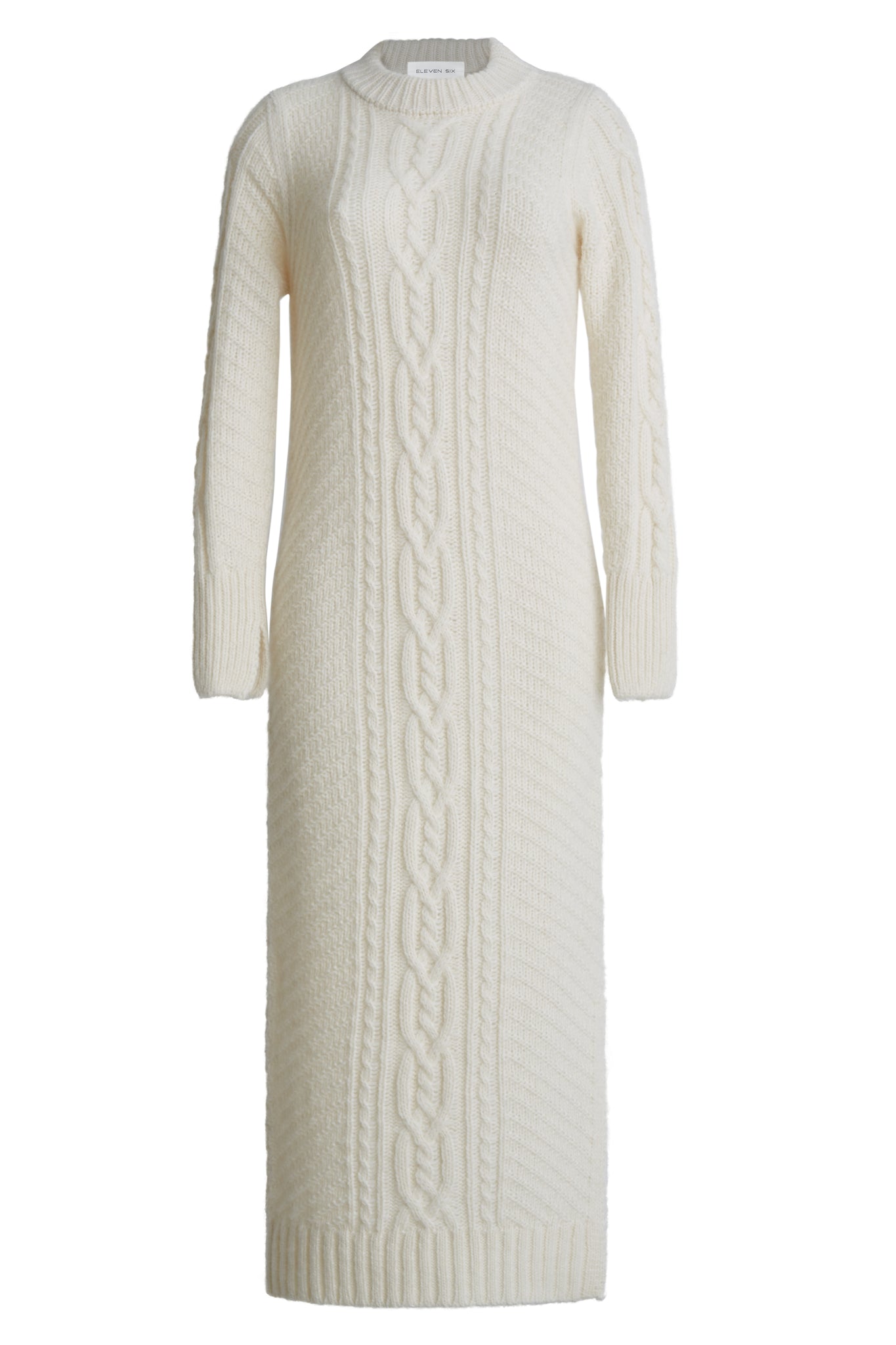 LORA SWEATER DRESS | IVORY Eleven Six Knits LORA SWEATER DRESS | IVORY Eleven Six Knits