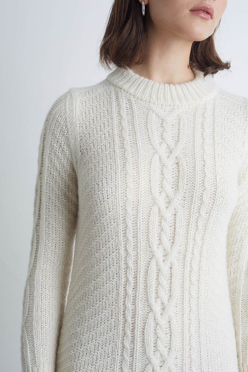 Ivory Lora Sweater Dress Eleven Six