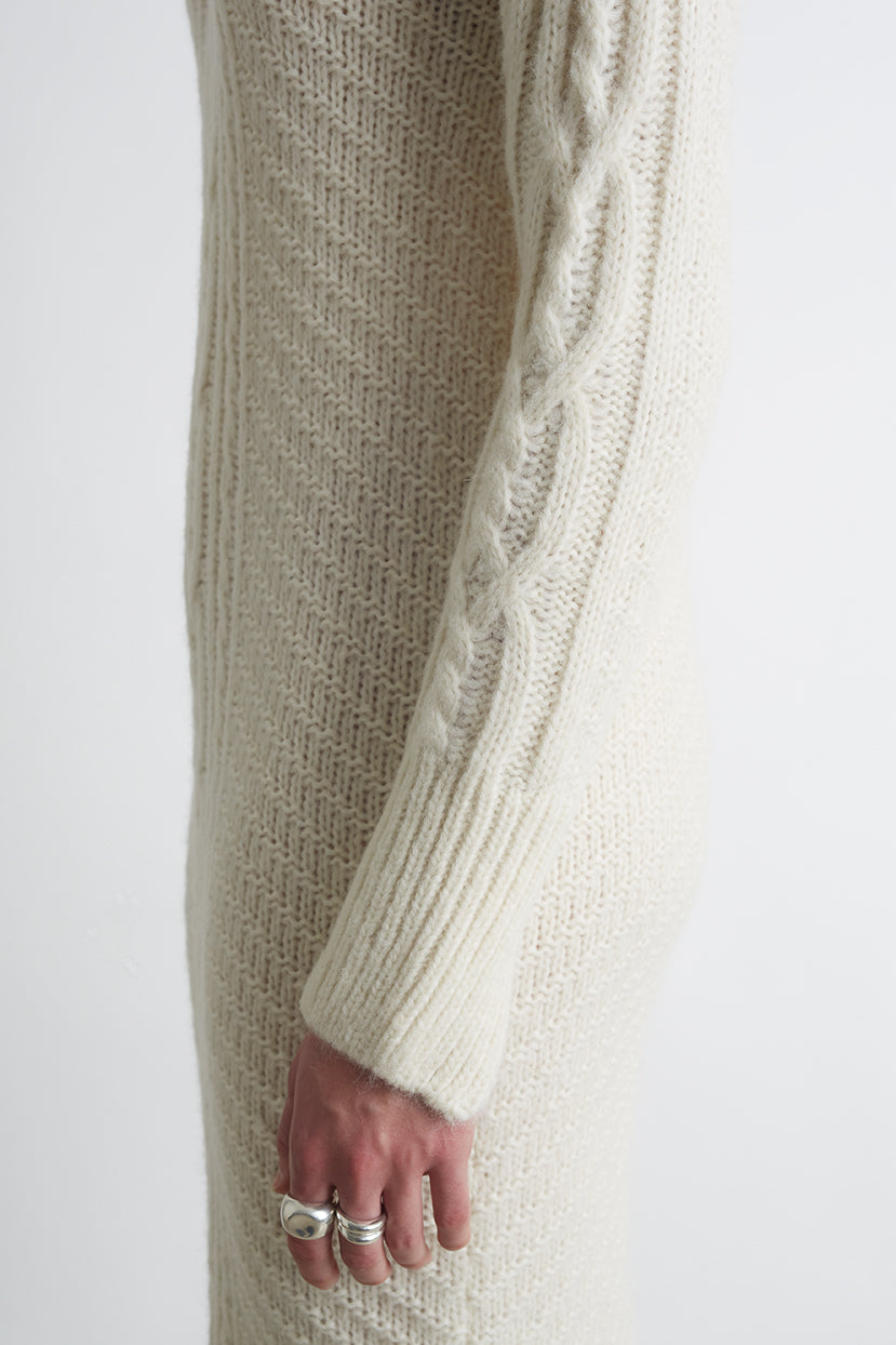LORA SWEATER DRESS | IVORY Eleven Six Knits LORA SWEATER DRESS | IVORY Eleven Six Knits