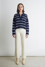 Load image into Gallery viewer, BRYNN STRIPE SWEATER | NAVY + IVORY
