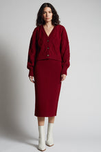 Load image into Gallery viewer, PIA TUBE SKIRT | CLARET
