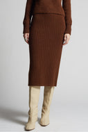 PIA TUBE SKIRT | ESPRESSO