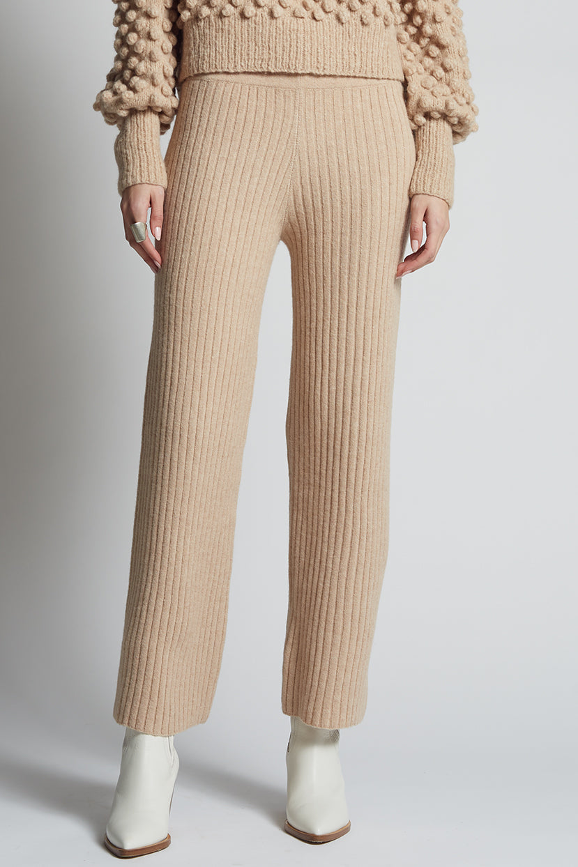 LEAH PANT | PALE CAMEL