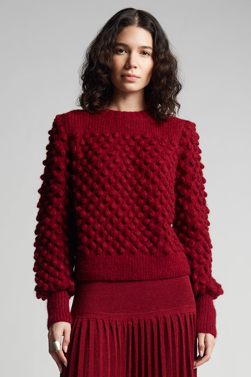 CAMILA SWEATER | CLARET