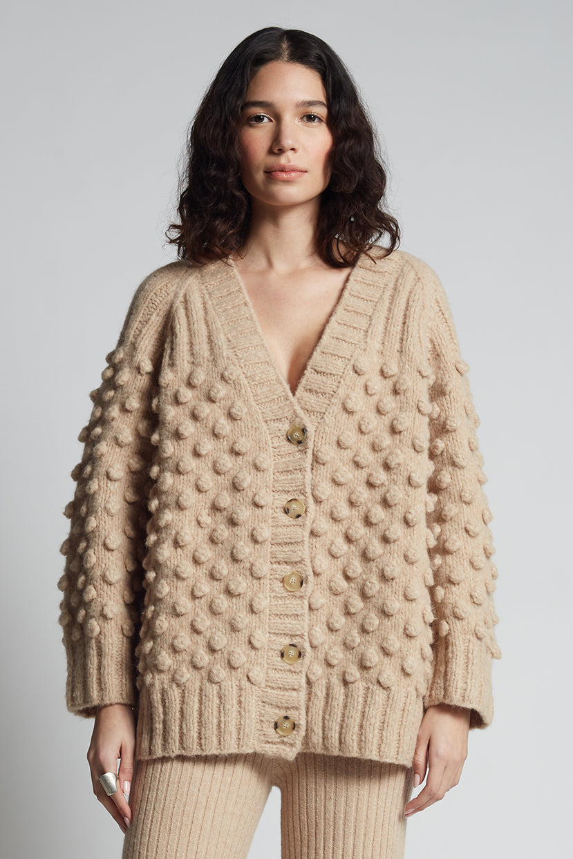 LIAN CARDI | PALE CAMEL