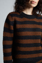 Load image into Gallery viewer, AVA STRIPE SWEATER | BLACK + COCOA
