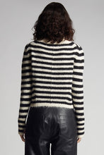 Load image into Gallery viewer, AVA STRIPE SWEATER | IVORY + BLACK
