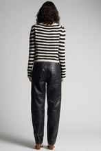 Load image into Gallery viewer, AVA STRIPE SWEATER | IVORY + BLACK
