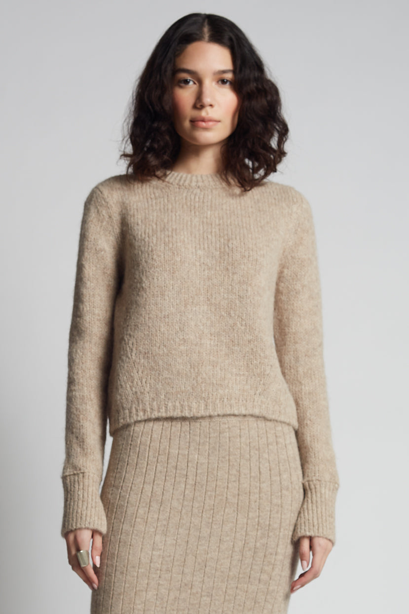 AVA SWEATER | OATMEAL MELANGE