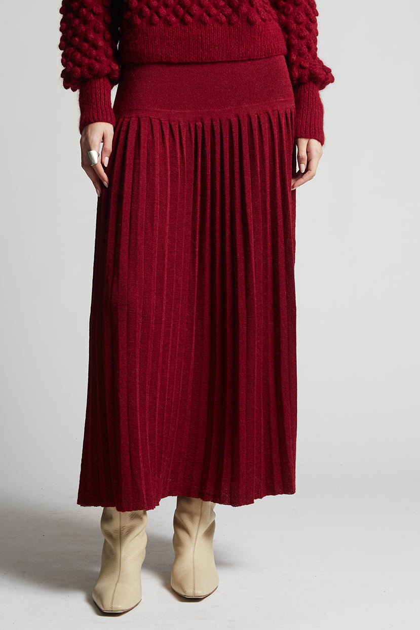 LEA SKIRT | CLARET