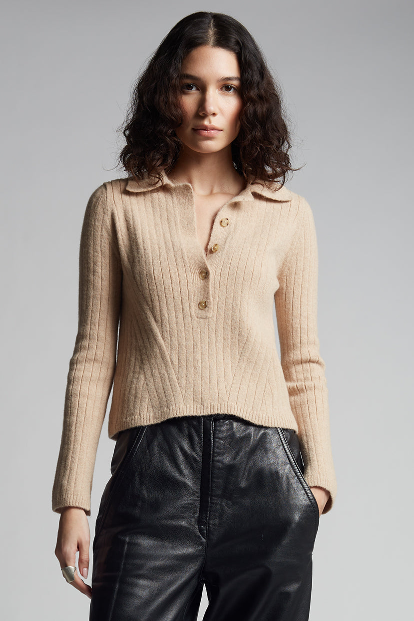 ELLIOT SWEATER | PALE CAMEL