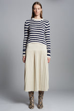 Load image into Gallery viewer, AVA STRIPE SWEATER | IVORY + NAVY
