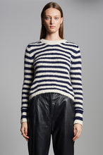 Load image into Gallery viewer, AVA STRIPE SWEATER | IVORY + NAVY

