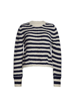 Load image into Gallery viewer, AVA STRIPE SWEATER | IVORY + NAVY
