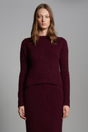 AVA SWEATER | MERLOT