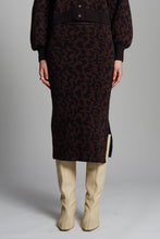 Load image into Gallery viewer, JUNO SKIRT | BLACK + ESPRESSO
