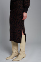 Load image into Gallery viewer, JUNO SKIRT | BLACK + ESPRESSO
