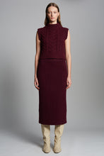 Load image into Gallery viewer, PIA TUBE SKIRT | MERLOT
