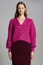 Load image into Gallery viewer, SARA CARDI | FUCHSIA
