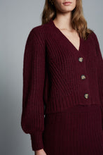 Load image into Gallery viewer, SARA CARDI | MERLOT
