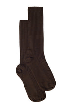 Load image into Gallery viewer, ALI RIBBED SOCK | ESPRESSO
