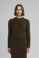 AMARA SWEATER | DARK OLIVE
