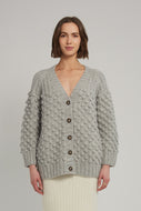 LIAN CARDI | PALE MELANGE GREY