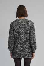 Load image into Gallery viewer, SKYLAR CARDI | IVORY/BLACK TWEED
